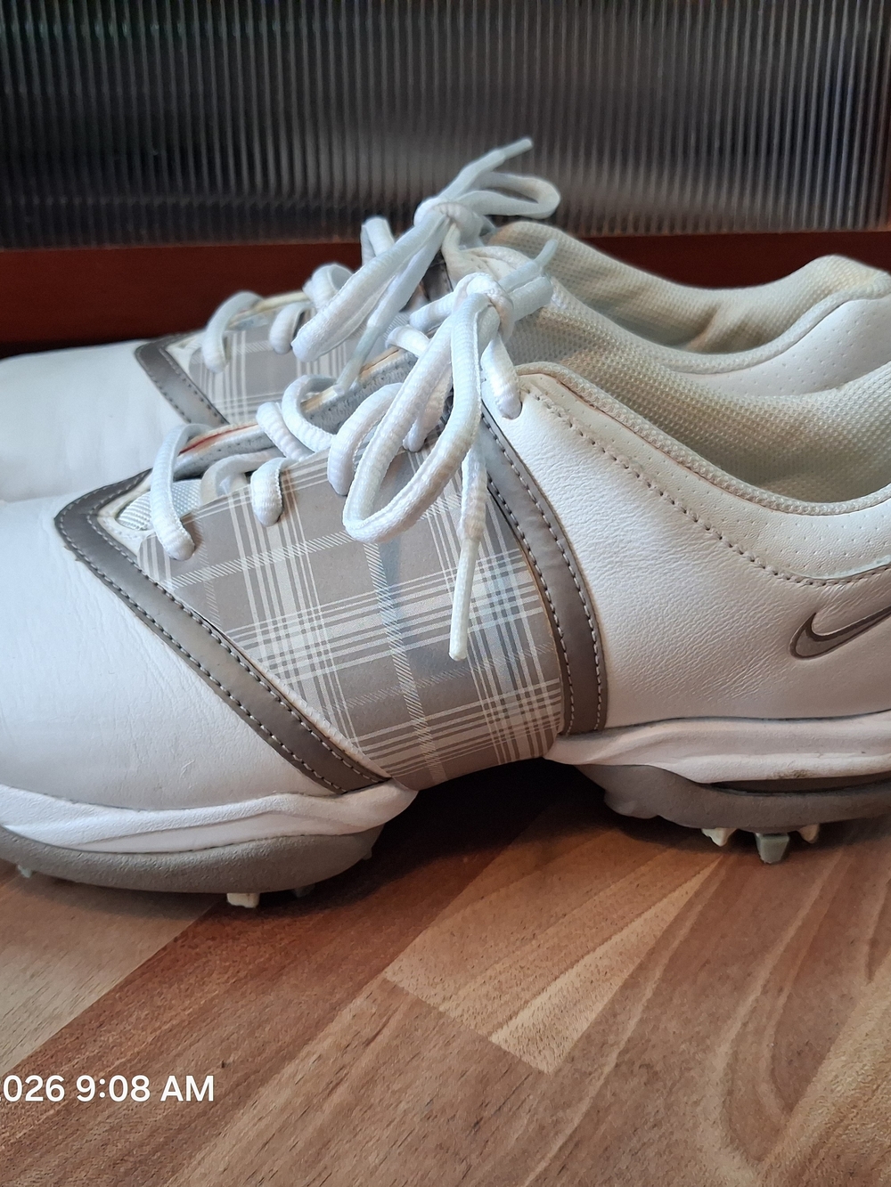 White and Gray Womens Golf Shoes - Lightweight Performance